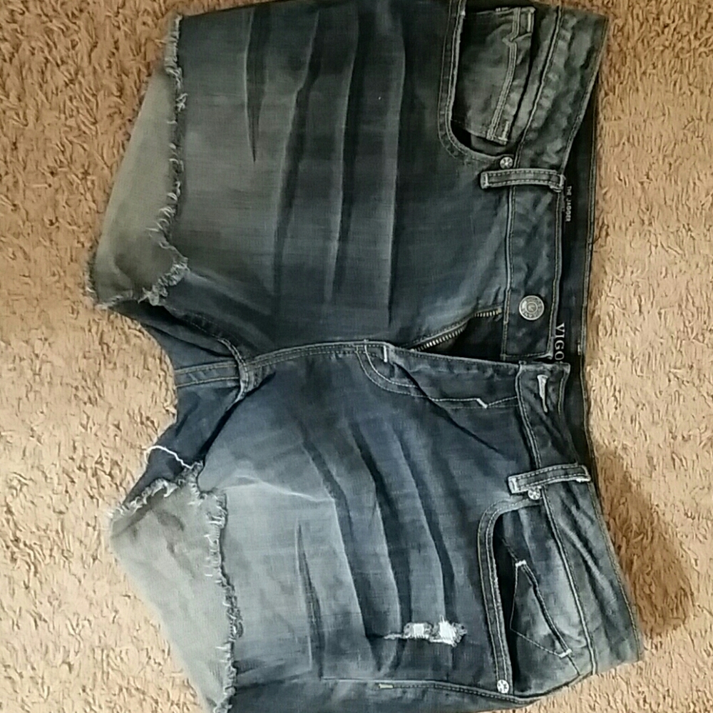 Distressed Jean shorts